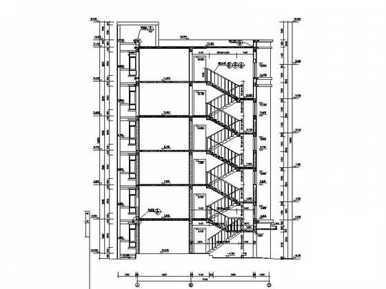 安置小区6层住宅楼建筑CAD施工图纸 - 3