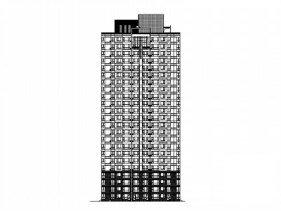23层公寓建筑设计CAD施工图纸 - 1