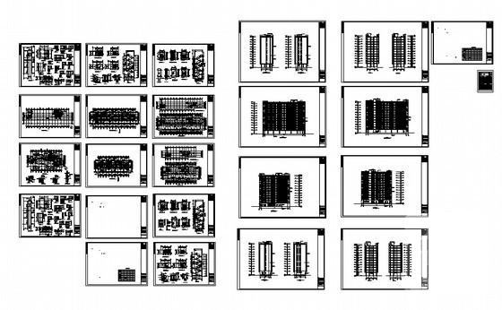 12层宿舍楼建筑施工CAD图纸（初设图纸） - 2