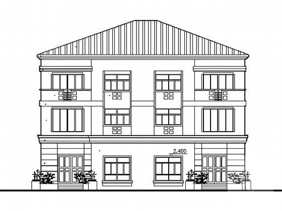 3层生态庭院农居建筑设计CAD图纸（初设图纸） - 2