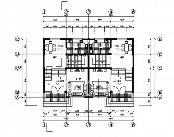 3层生态庭院农居建筑设计CAD图纸（初设图纸） - 3