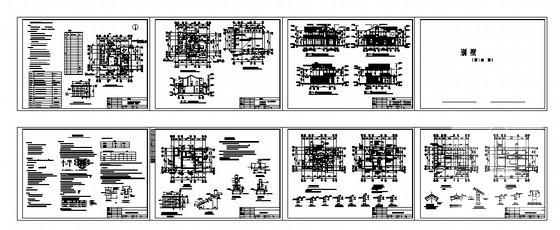 简单实用的2层欧式别墅建筑CAD图纸（效果图纸） - 3