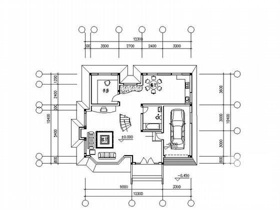 比较受欢迎的3层独栋别墅建筑CAD图纸 - 1