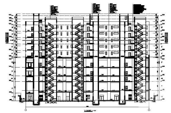 现代风格15层商住楼建筑施工CAD图纸（审图纸意见，建筑节能计算书） - 5