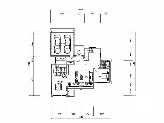 港湾别墅区3层别墅建筑设计CAD图纸图纸（2套） - 1