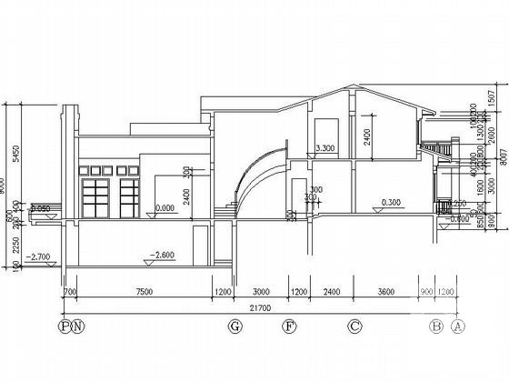 2层独栋别墅建筑设计CAD图纸（初设图纸） - 1