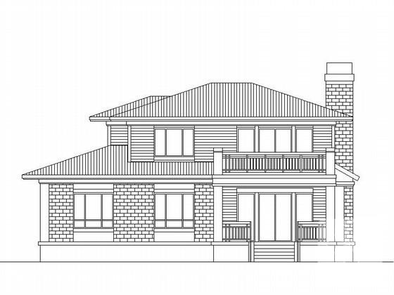 2层独栋别墅建筑设计CAD图纸（初设图纸） - 4