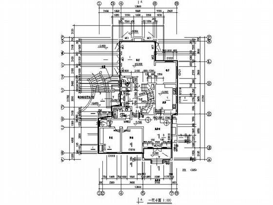 2层独栋别墅建筑设计CAD图纸（初设图纸） - 5