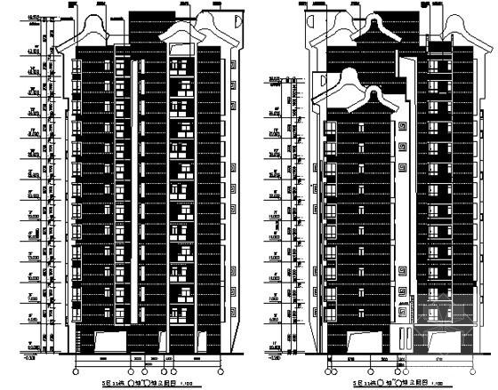 14层高层住宅楼建筑CAD图纸（初设图纸） - 3