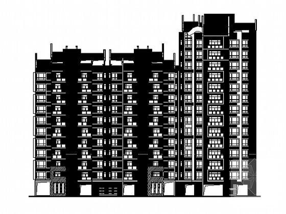 14层高层住宅楼建筑CAD图纸（初设图纸） - 4