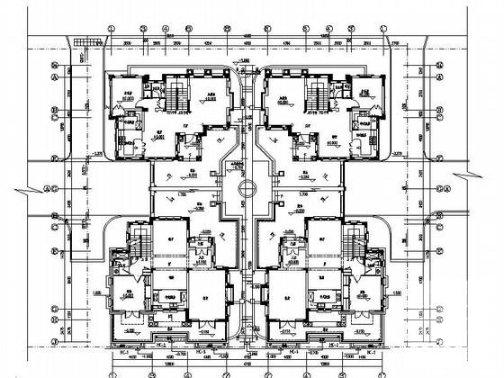 湖别墅区2层意大利式独栋别墅建筑施工CAD图纸（三厅四房三卫） - 3
