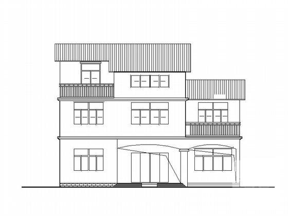 中式风格3层独栋别墅小康农居建筑施工CAD图纸 - 1
