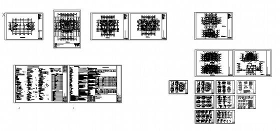 现代住宅楼小区3层别墅建筑施工套CAD图纸 - 3