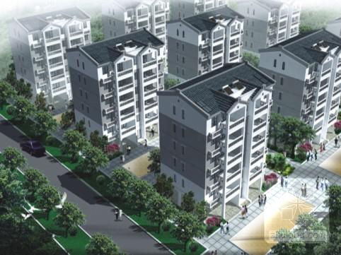 新中式2177.6平米多层城郊村住宅设计文本图 - 4