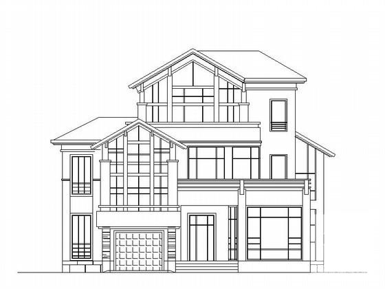 港湾别墅区3层独立别墅建筑设计CAD图纸（初设图纸） - 1