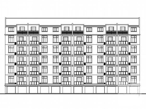 7层单元式多层板式住宅楼建筑施工CAD图纸（砌体结构） - 1