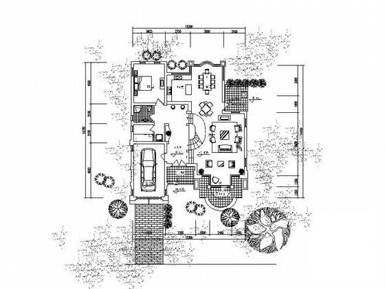 港湾别墅区3层别墅建筑设计CAD图纸（初设图纸） - 1