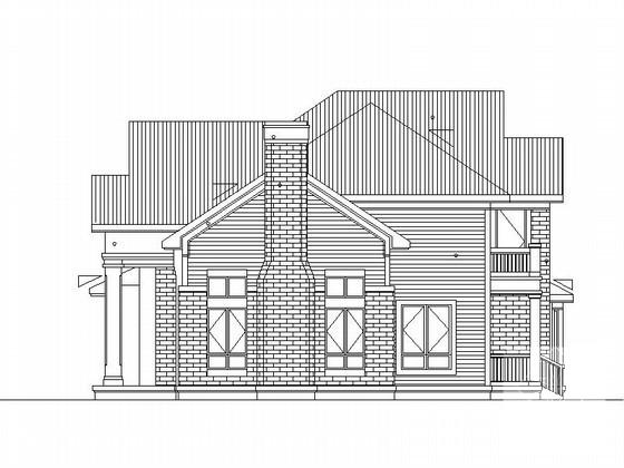 16.2x13.4米森林住宅楼区2层别墅建筑方案设计CAD图纸 - 3