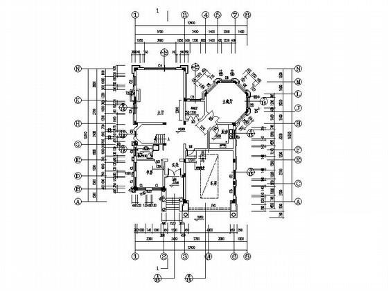 太阳城3层独立别墅建筑方案设计CAD图纸 - 3