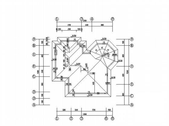 太阳城3层独立别墅建筑方案设计CAD图纸 - 4