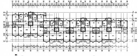板式11层（带跃层）板式商业住宅楼CAD施工图纸（欧陆风格） - 2