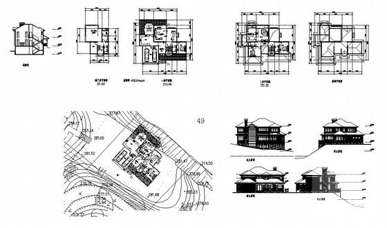 砌体结构2层别墅设计方案（带效果CAD图纸） - 5