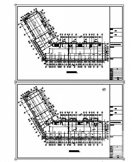 公寓商业工程4号楼裙楼外立面幕墙装饰工程建筑施工CAD图纸 - 3