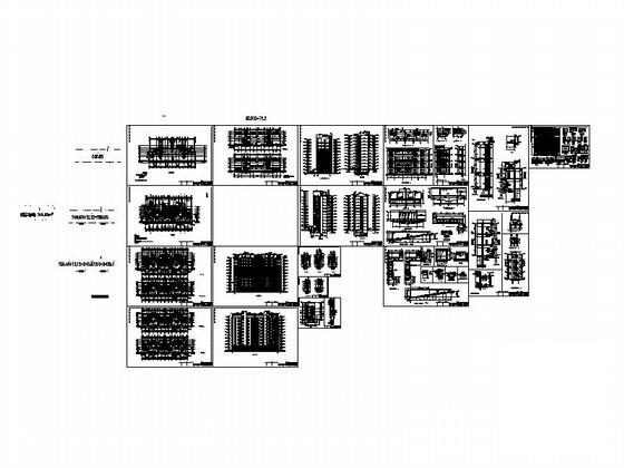 11层板式住宅楼建筑施工CAD图纸（22.5x15.4米） - 1