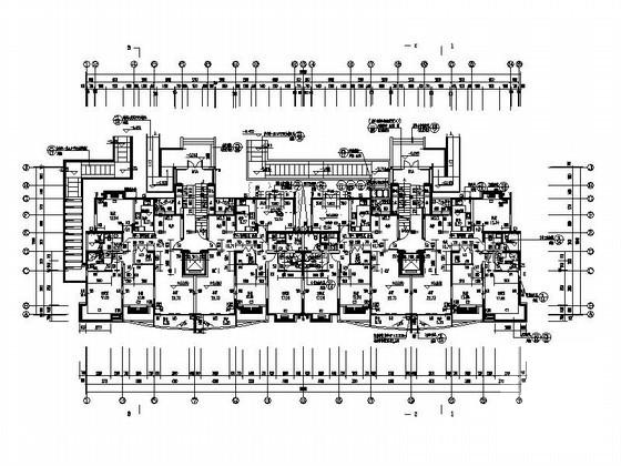 11层板式住宅楼建筑施工CAD图纸（22.5x15.4米） - 4