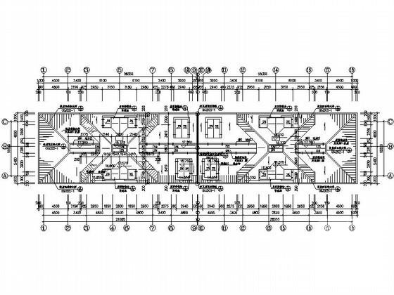 欧陆风格4层住宅楼建筑施工CAD图纸 - 3