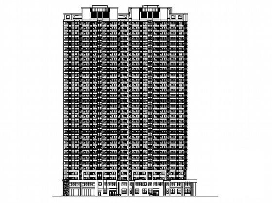 公寓商业工程1号楼裙楼外立面幕墙装饰工程建施CAD施工图纸(说明) - 4