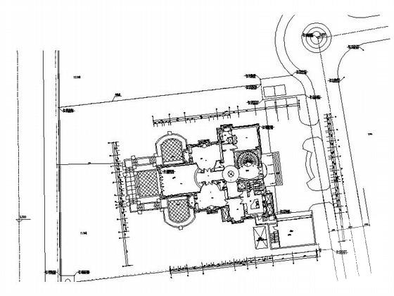 34.4x29米意大利式奢华3层别墅建筑施工CAD图纸 - 3