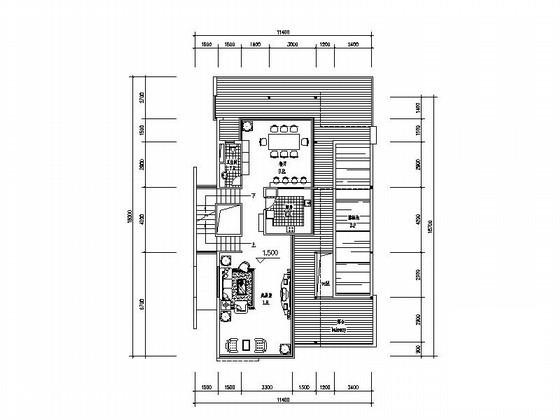 2层现代独栋别墅建筑方案设计CAD图纸（效果图纸） - 2