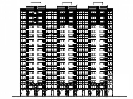 53米现代风格18层住宅楼建筑施工CAD图纸 - 3