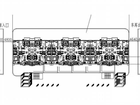 联排花园洋房建筑方案设计CAD图纸 - 4