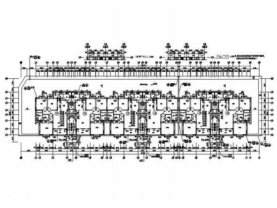 居住小区11层商住楼建筑施工CAD图纸（总） - 1