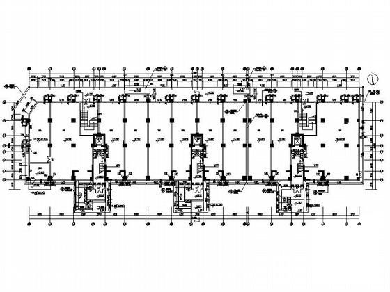 居住小区11层商住楼建筑施工CAD图纸（总） - 3