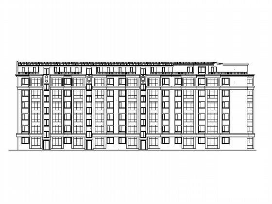 6层塔式住宅楼建筑CAD图纸（总） - 1