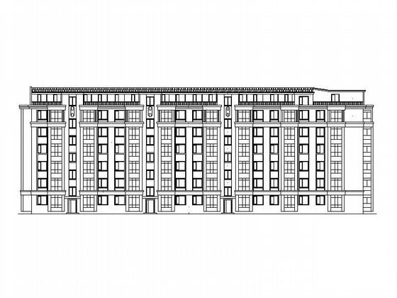6层塔式住宅楼建筑设计CAD图纸（总） - 1
