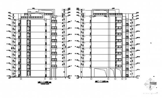 小区9层剪力墙结构大户型住宅楼建筑施工套CAD图纸 - 1