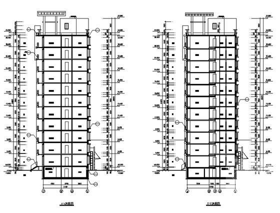 11层框架结构商业住宅楼建筑施工CAD图纸（知名设计院设计） - 1