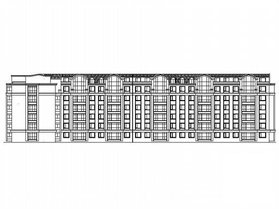 比较实用的6层塔式住宅楼建筑设计CAD图纸 - 4