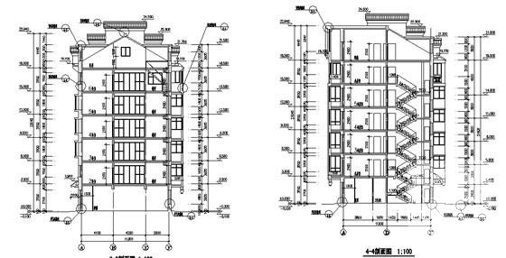 新城区7层砌体结构住宅楼建筑施工CAD图纸 - 4