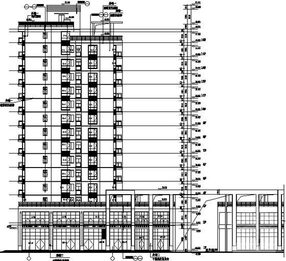 15层住宅商业综合楼建筑施工套CAD图纸（5号楼） - 4
