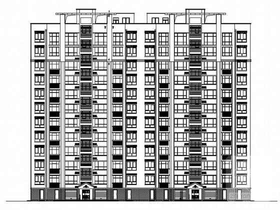 11层住宅楼建筑施工CAD图纸（热工计算书及节能设计专篇） - 1