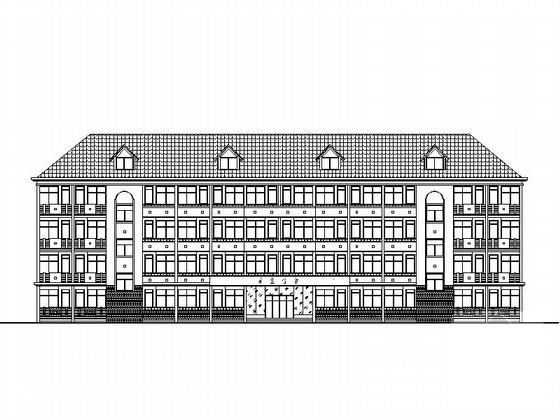 乡中学4层学生宿舍建筑扩初CAD图纸（标注详细） - 1