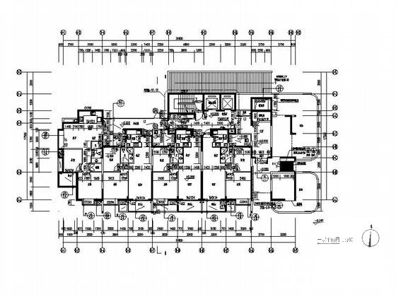 18层经济适用房9号楼建筑施工CAD图纸 - 2