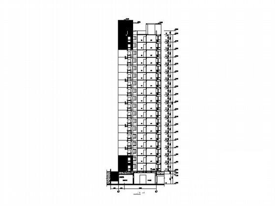 18层经济适用房9号楼建筑施工CAD图纸 - 3