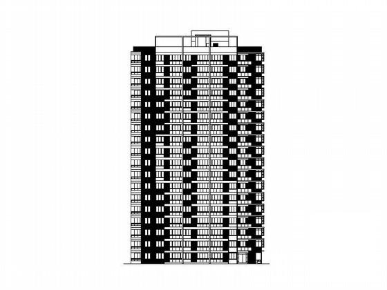 18层经济适用房9号楼建筑施工CAD图纸 - 4