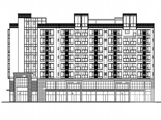 框架结构灾后重建8层商住楼建筑施工CAD图纸 - 2